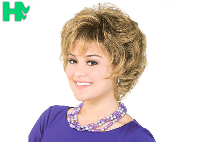 OEM High Resistant Fiber Synthetic Curly Hair Wig