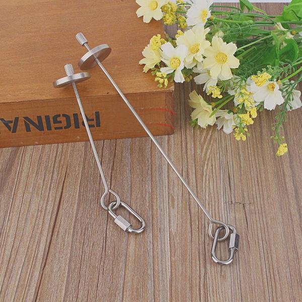 2021 New High Quality Pet Parrots Birds Food Holder Support Stainless Steel Fruit Spear Stick Meat Fruit Vegetable Skewer