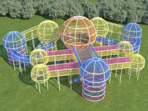 Wholesale Childrens Jumping Trampoline Commercial Outdoor Planet House Trampoline Equipment Park from china suppliers