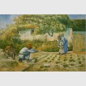 Wholesale Post impressionism Vincent Van Gogh Oil Paintings Father Daughter Replicated on Canvas from china suppliers