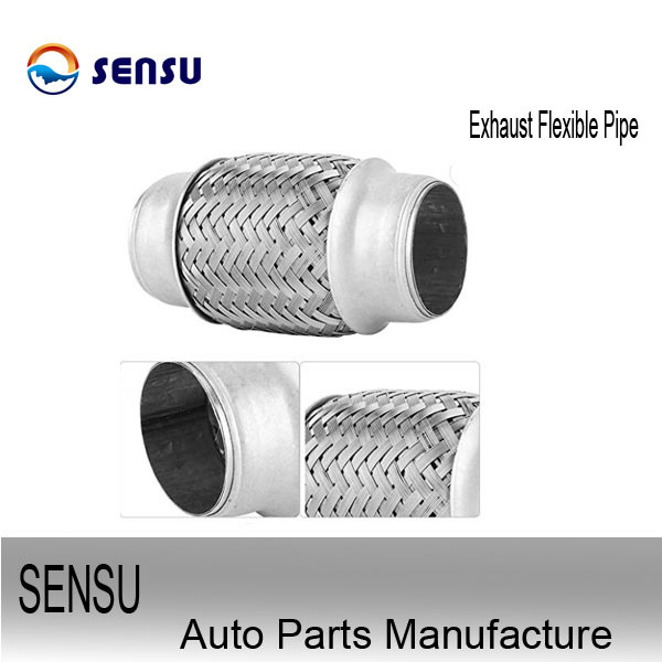 rustproof 45mm Flexible Exhaust Pipe Wire braid Flexible Automotive Exhaust Pipe