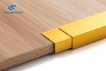 Anodized Aluminium L Profiles Golden Color 2.5m Length Alu6063 Material