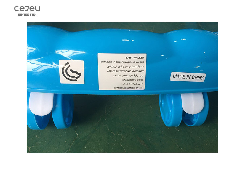 Plastic 20kg Round Walker Seat Fabric 8 Wheels 59*63*58cm