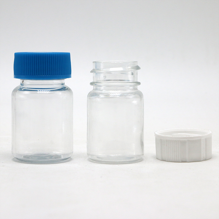 15mL Round Shape PET Plastic Bottle for Medicine Supplement Storage