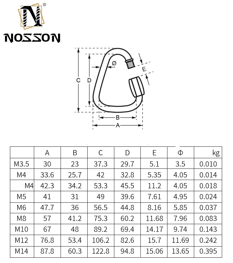 3/8 Inch Quick Link Carabiners Highly Polished Stainless Steel Oval Locking Carabiners Heavy Duty Chain Link Connector
