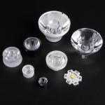 20mm Transparent 45 degree PMMA Led Lens for 1 Watt high power Bridgelux Leds