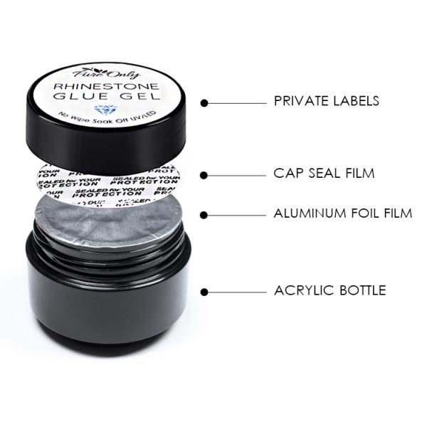 Non-toxic Pure Only Free Shipping Nail Glue 2g for Professional 50g Nail Tip Acrylic Nail Art Gel MSDS Certified