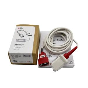 Wholesale Original SET 2056 Red LNC-10 SpO2 Patient Extension Cable LNCS 9 Pin to Red 20 Pin Connector from china suppliers