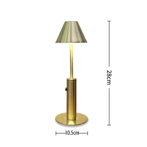 28cm Wireless Restaurant Bedside Desk Lamp JSTD 07 Touch Switch Table Lamp For Bar