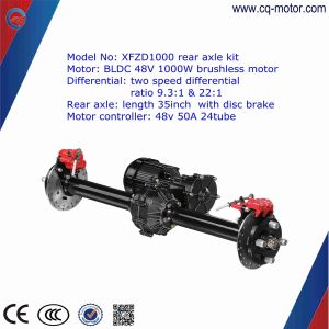 Buy cheap automatic shift change 1000W 3000RPM BLDC MOTOR rear axle kit for e- rickshaw from wholesalers