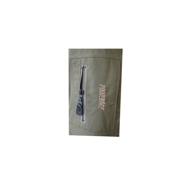 280G Twill 2/1 Motorcycle Winter Jacket 60% Polyester 40% Cotton With Liner Lamb Fur
