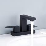 4'' Centerset High Arc Double Handle Bathroom Faucet CUPC