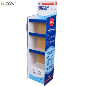 Wholesale Customized Floor Blue 4 Tier Cardboard Corrugated Display Stands from china suppliers