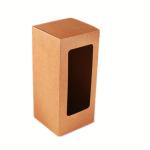Cardboard Kraft Paper Packaging / Recycled Doll Packaging Boxes With Window