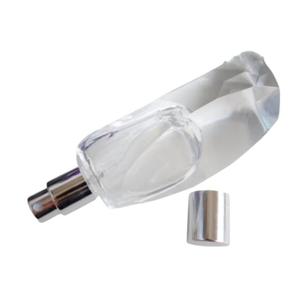 perfume bottle 50-170ml recycled glass bottles black blue red pink green cap