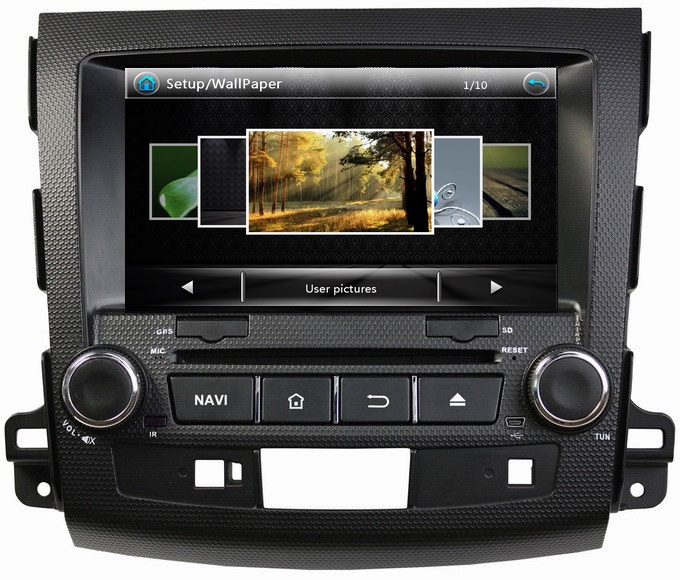 Ouchuangbo HD Video Car Multimedia Kit for Mitsubishi Outlander 2006-2012 GPS System DVD USB iPod Audio OCB-8063A