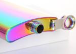 Colorful Kitchen Household Items 8oz Small Whiskey Flask Electroplated Seven