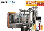 6000 BPH Glass Bottle Filling Line , 18 Heads Carbonated Drink Filling Line