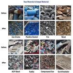 Twin Shaft Trash Can Shredder PC PMMA PA Plastic Bottle Shredder Machine