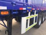 Dongfeng 3 Axle Side Wall Semi Trailer / Cargo Semi Trailer With Capacity 50T