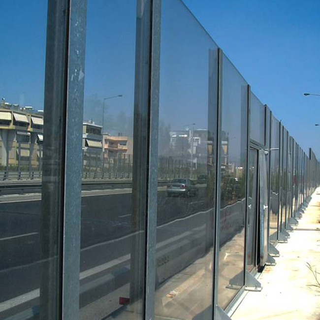 Highly Flexible Impact Resistant Clear Polycarbonate Sound Barrier Wall