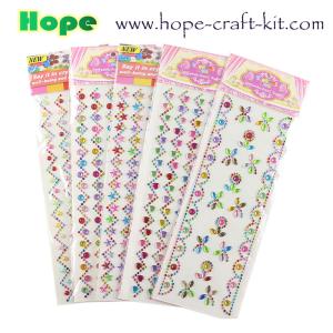 Wholesale 3D Acrylic Self Adhesive Stickers for kids diy craft and Decal Mobile Scrapbooking diamond pearl gem drill stickers OEM from china suppliers