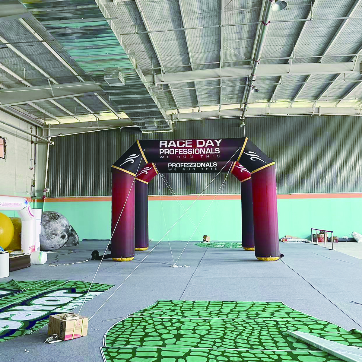 customize logo hot selling factory wholesale start line finish line inflatable robot arch inflatable arch