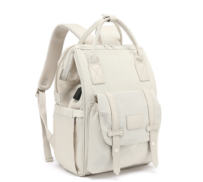 Thermal Insulation Nylon Travel Changing Bag With USB Charging Port 35L