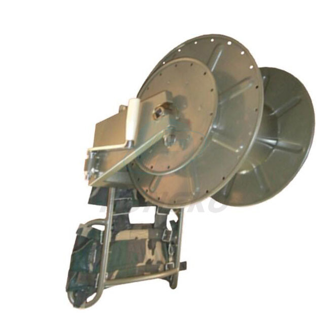 60M Empty Optical Fiber Cable Reel Cart Extension Cord Reel Drum