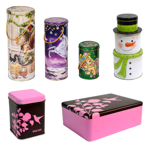 DADI Custom Printed Fruit Candy Tin Round Small Metal Box