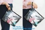 school pencil bag/printing stationery bag/zipper slider plastic pencil bag, gold