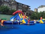 Summer Outdoor Inflatable Amusement Park Custom High Strength For Children