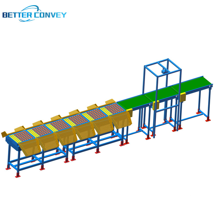 Ball Roller Guide Wheel Sorting Machine Connecting Conveyor Belt Sorter Parcel for Logistics Company