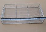 Durable Deep Fry Basket Stainless Steel For Medical Disinfect Tray