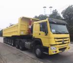 16 Tire Number Durable Steel Capacity Grain Rear Dump Semi Trailer for AND9403ZH