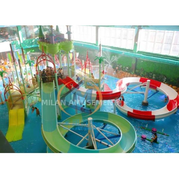 Big Size Aquatic Park Playground Entertained Water Play Structures 52x38m Dimension