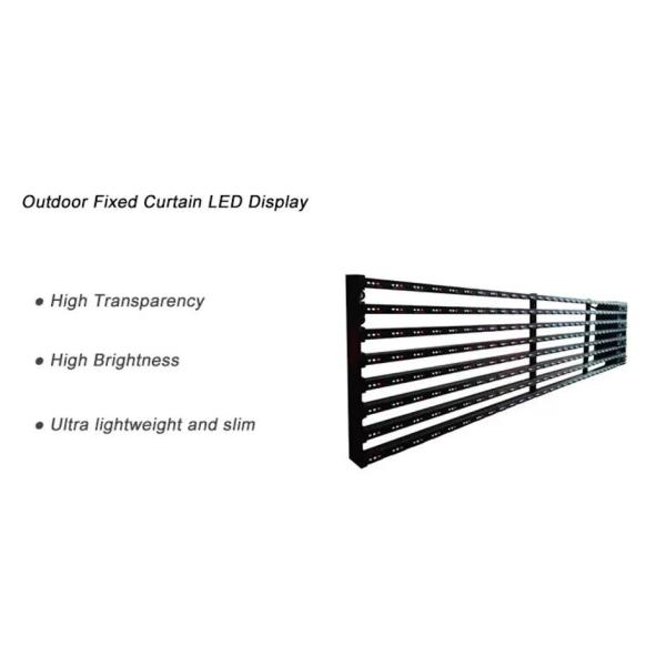 10000nits Transparent LED Display 15.625mm Pixel Pitch Building Led Screen