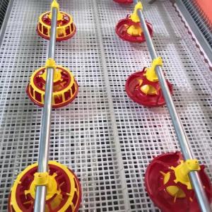 Wholesale 750w Poultry Farm Equipment Broiler Feeding Equipment 4 pan/3m 3 pan/3m from china suppliers