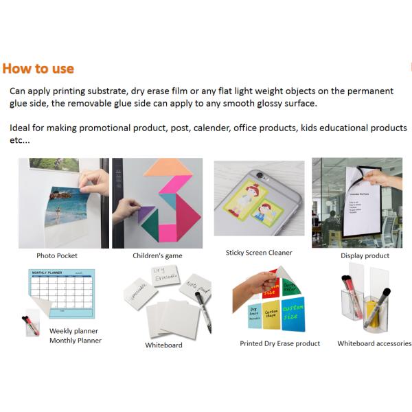 I-MAGNET Removable Adhesive Sheets Self Adhesive Removable Sticky Material