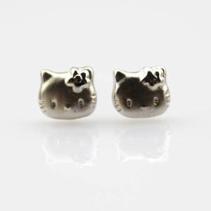 Wholesale Sterling Silver Kitte Stud Earrings (KE01) from china suppliers