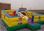 Kids Play Games Inflatable Playground / Fun City with 0.45mm - 0.55mm PVC