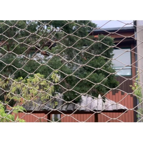 52mm 7*19 Silver Stainless Steel Wire Rope Mesh for Zoo Rope Netting