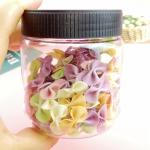 Wide Mouth Round 250ml Airtight Plastic Food Jars Straight Sided