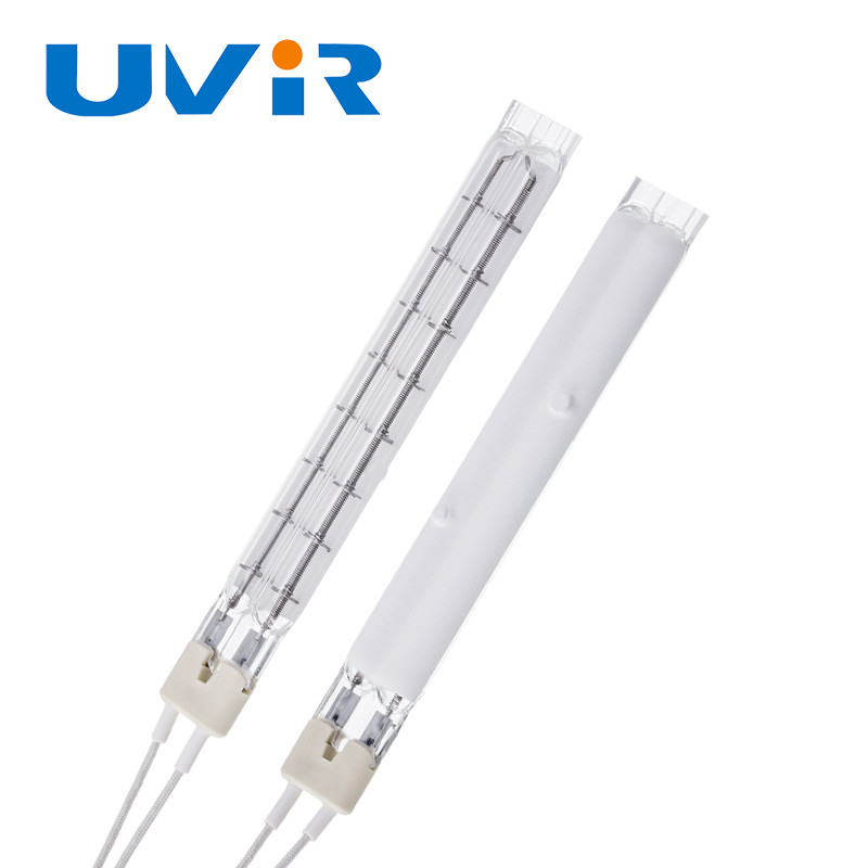 Ceramic White Twin Tube Infrared Lamps Halogen IR Heater Parts 4600W