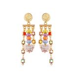 2022 Fashion Gold-Plated Hook Dangle Drop Geometric Earrings for Women's Jewelry