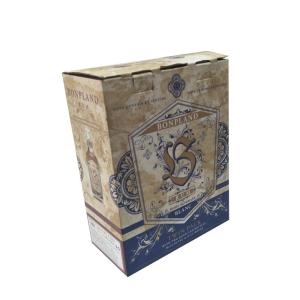 Wholesale Printed Single Wall Corrugated Paper Tuck Top Auto Bottom Box Twin Bottles Package from china suppliers