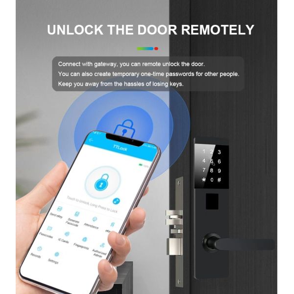 TTM726 Smart password door Locks with TThotel / TTLOCK App