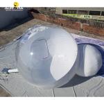 Transparent Inflatable PVC Bubble House With 2m Tunnel Event Wedding Party