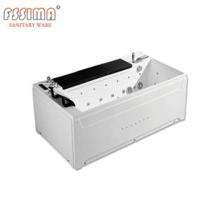 Wholesale Acrylic Air Massage Bathtubs Luxury With Led Light Colorful 1.8m from china suppliers