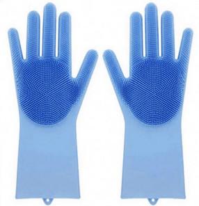Heat Resistant Silicone Cleaning Gloves Custom Magic Silicone Dishwashing Gloves